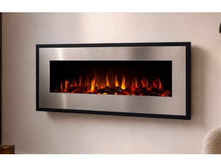 moderne wand hangende haard