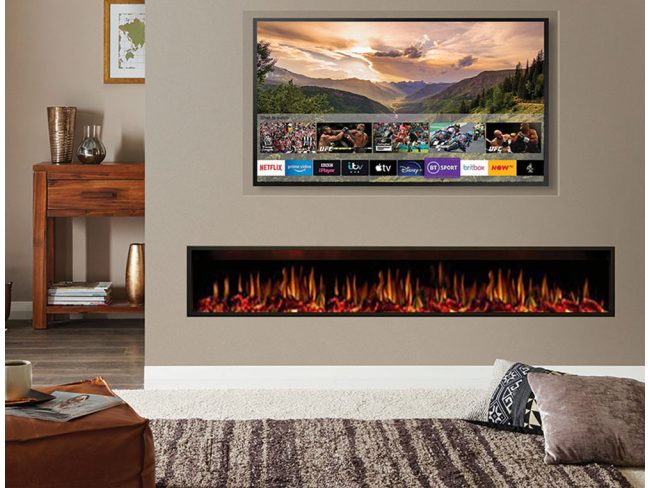 Modern Fires Lueno 255cm wandhaard