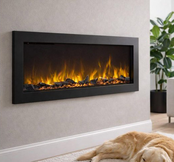 Luxe inbouw wandhaard in moderne cinewall